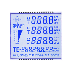 Pantalla LCD de segmento de medidor de energía
