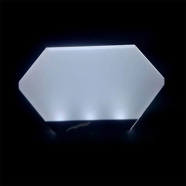 Retroiluminación LED blanca de forma especial
