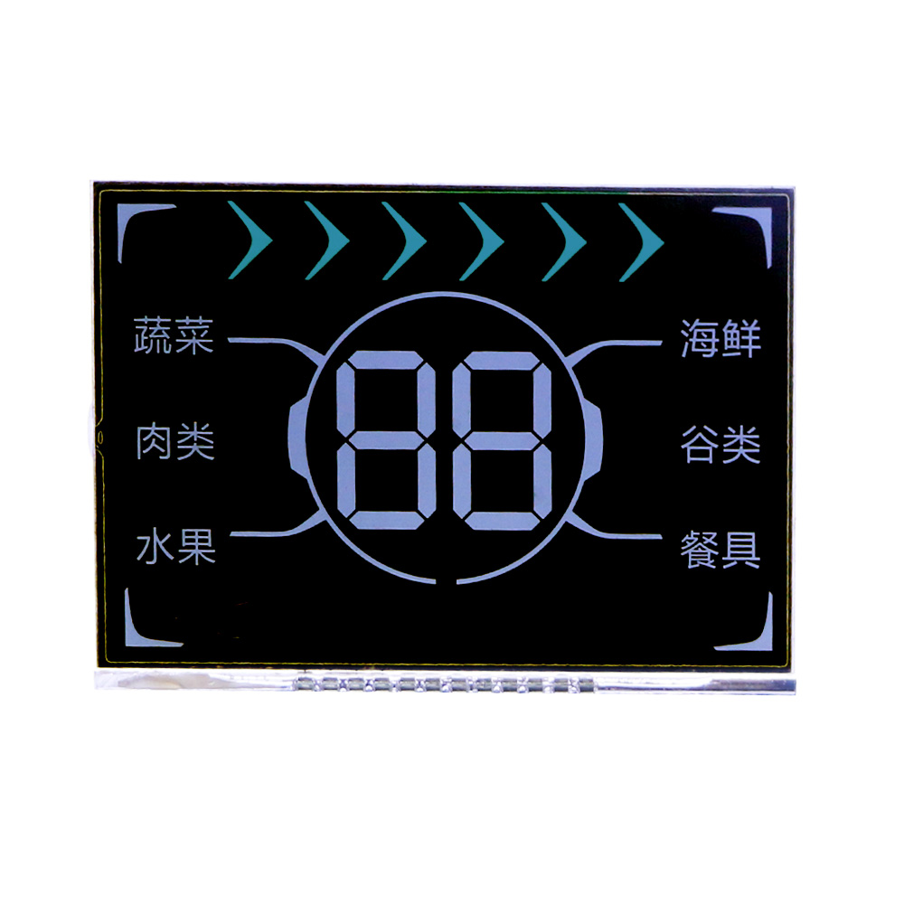 Pantalla LCD de segmento de medidor digital